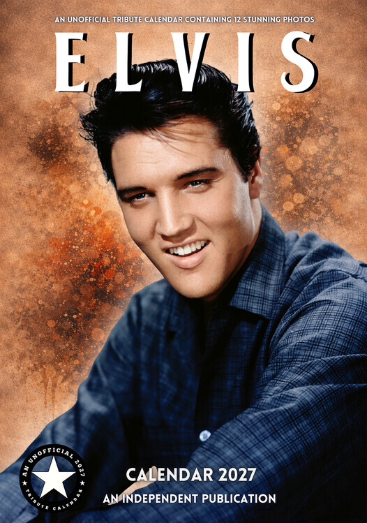 CALLDREAMS Kalendář 2027 Elvis Presley, 42 x 29.7 cm