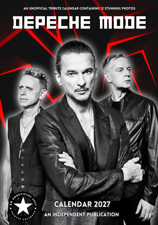 CALLDREAMS Kalendář 2027 Depeche Mode, 42 x 29.7 cm
