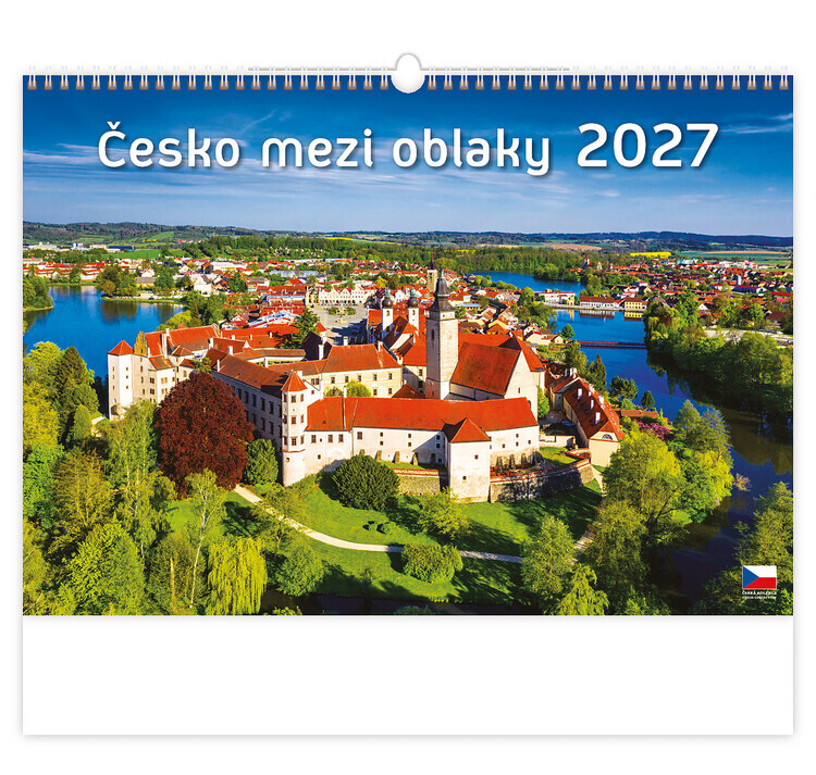 HELMA 365 Kalendář 2027 Česko mezi oblaky | český, 45 x 31.5 cm