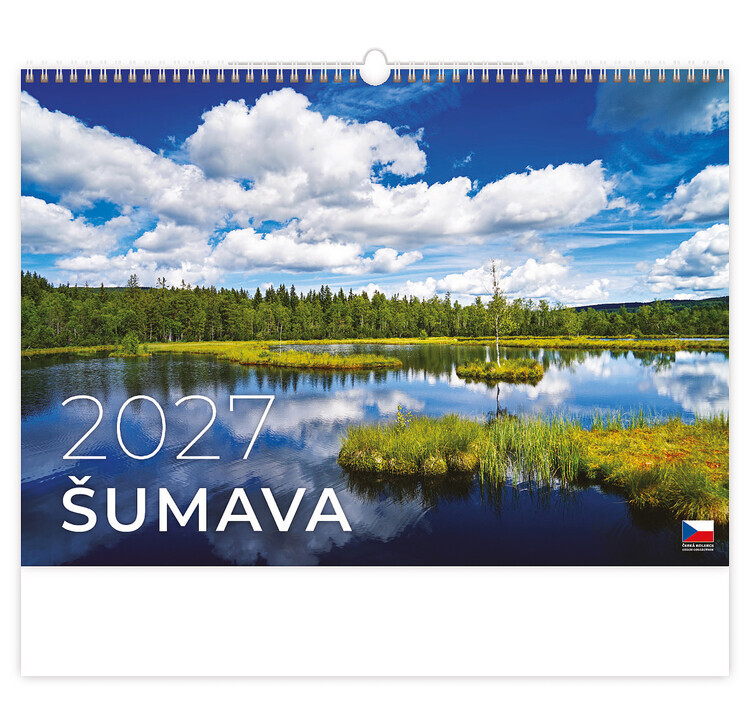 HELMA 365 Kalendář 2027 Šumava | český, 45 x 31.5 cm