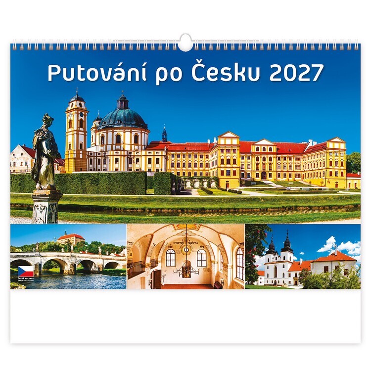 HELMA 365 Kalendář 2027 Putování po Česku | český, 45 x 31.5 cm