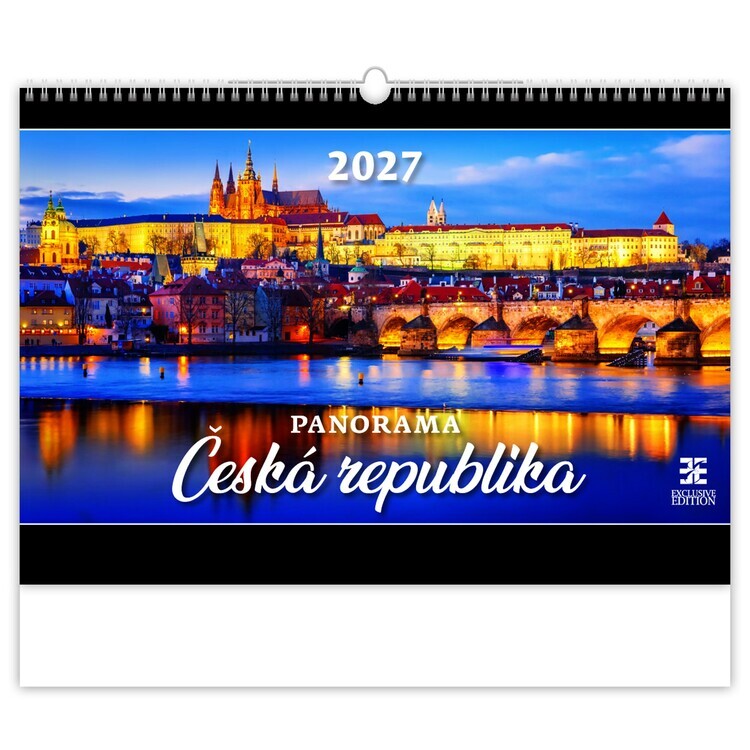 HELMA 365 Kalendář 2027 Panorama – Česká republika | český, 48.5 x 33.4 cm