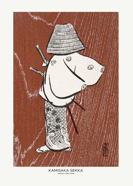 Kamisaka Sekka Plakát, Obraz - Samurai, Kamisaka Sekka, 30 × 40 cm