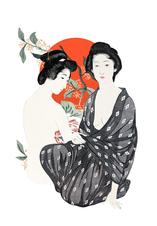 Marja van den Hurk Plakát, Obraz - Two Japanese Beauties, Marja van den Hurk, 26.7 × 40 cm