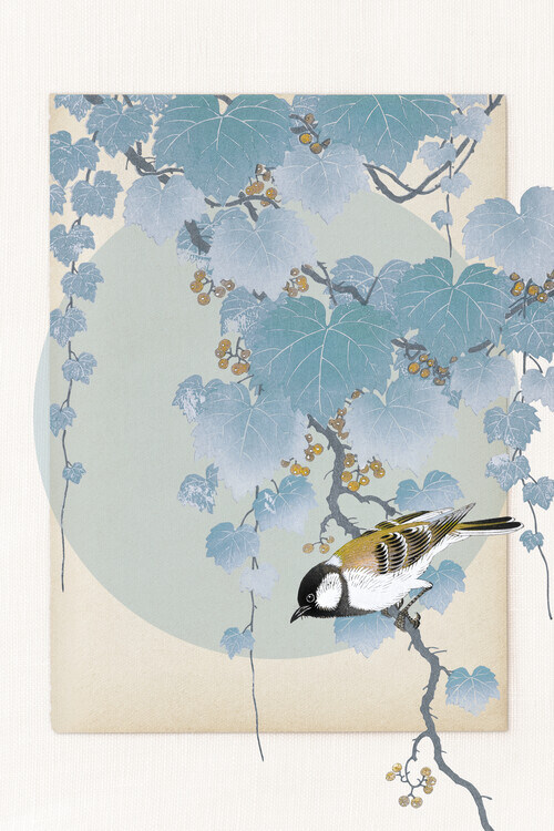 Marja van den Hurk Plakát, Obraz - Delicate Bird And Foliage, Marja van den Hurk, 26.7 × 40 cm