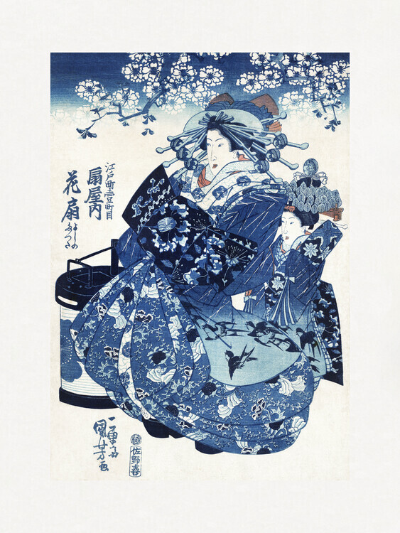Utagawa Kuniyoshi Plakát, Obraz - Japanese Woman (1798-1861), Utagawa Kuniyoshi, 30 × 40 cm