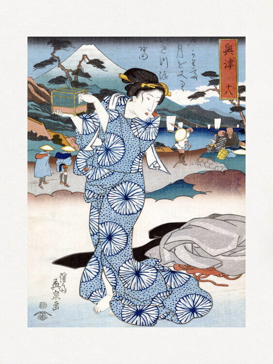 Keisai Eisen Plakát, Obraz - Japanese Woman (1830), Keisai Eisen, 30 × 40 cm