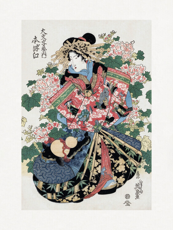 Keisai Eisen Plakát, Obraz - Japanese Woman (1820 1830), Keisai Eisen, 30 × 40 cm