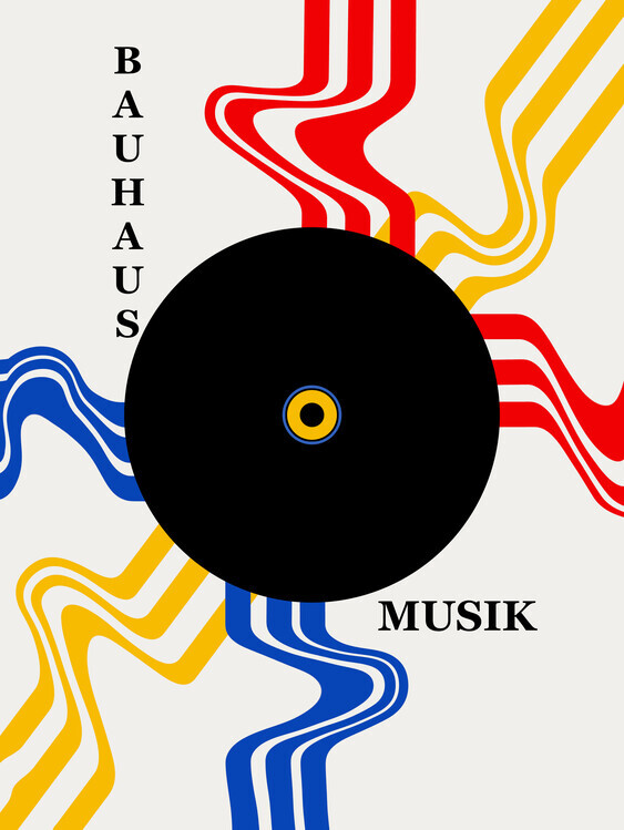 Sannel Larson Plakát, Obraz - Bauhaus Music Record, Sannel Larson, 30 × 40 cm