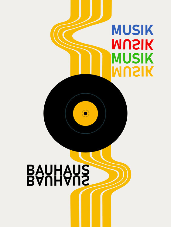 Sannel Larson Plakát, Obraz - Bauhaus Music Vinyl Design, Sannel Larson, 30 × 40 cm