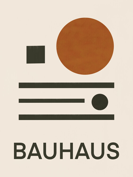 Little Dean Plakát, Obraz - Bauhaus Geometric Balance, Little Dean, 30 × 40 cm