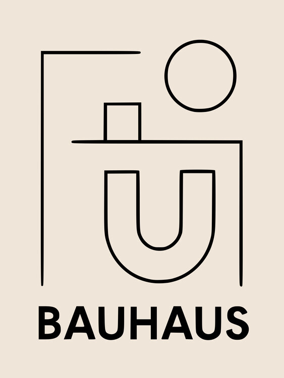 Little Dean Plakát, Obraz - Bauhaus Minimalist Graphic, Little Dean, 30 × 40 cm