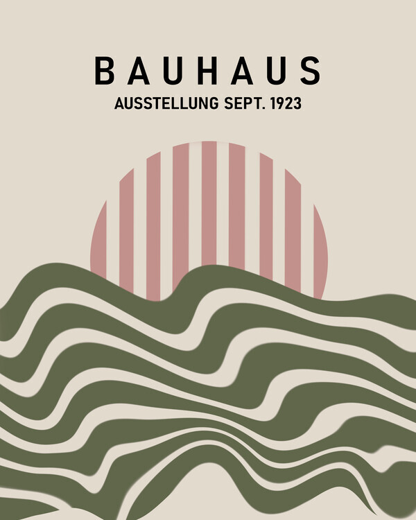 Sannel Larson Plakát, Obraz - Bauhaus Desert Sun, Sannel Larson, 30 × 40 cm