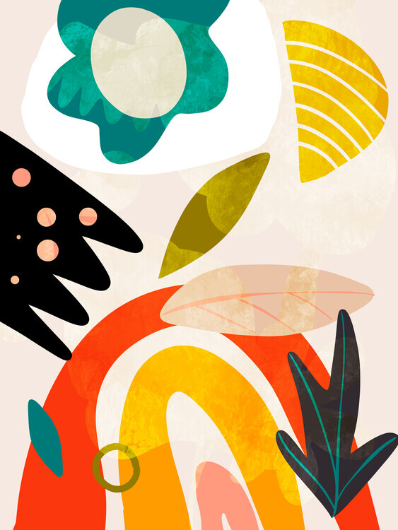 Ana Rut Bre Plakát, Obraz - Cutouts Bauhaus 2 Kopie, Ana Rut Bre, 30 × 40 cm