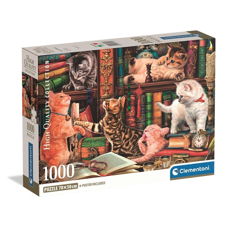 CLEMENTONI Puzzle Curious Whiskers, 1000 ks