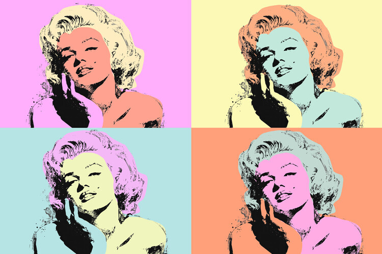 Treechild Plakát, Obraz - Iconic Marilyn Pop Art, Treechild, 40 × 26.7 cm
