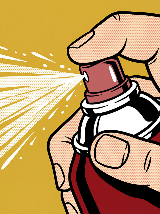 Andreas Magnusson Plakát, Obraz - Pop Art Spray Can, Andreas Magnusson, 30 × 40 cm