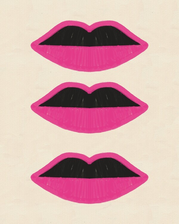Deepthi s Plakát, Obraz - Pink Pop Lips, Deepthi s, 30 × 40 cm