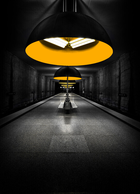 Jorge Pimenta Plakát, Obraz - Moody Metro Station, Jorge Pimenta, 30 × 40 cm