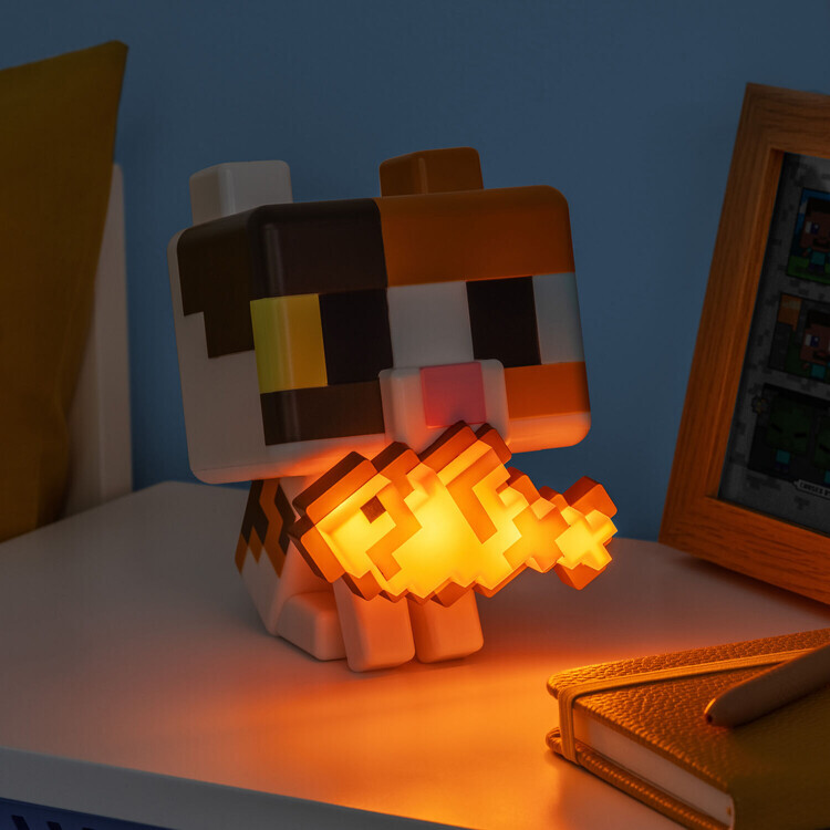 GRUPO ERIK Lampička Lampička Minecraft - Cat with Tropical Fish