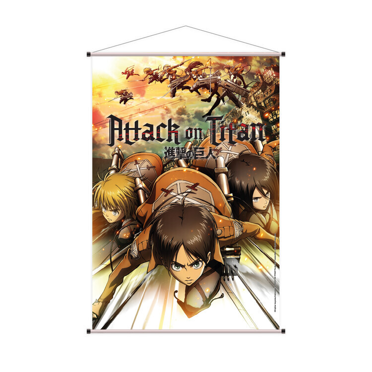 Sakami Textilní plakát Textilní plakát Attack on Titan - Trio