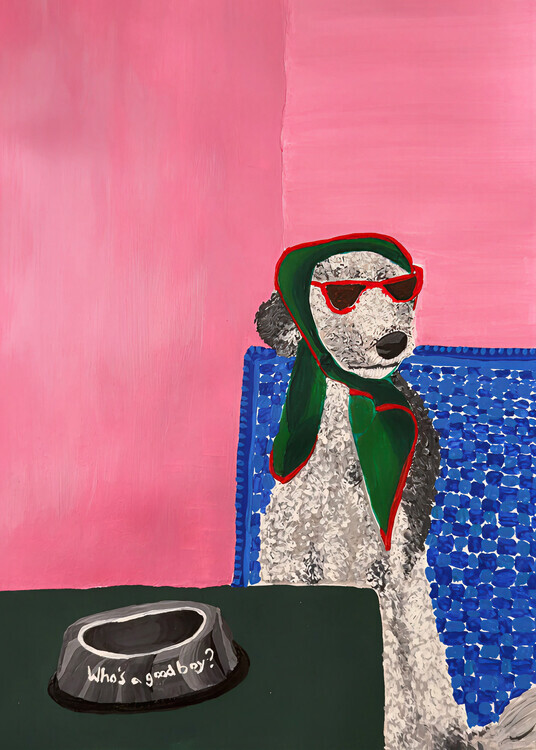 Idah Christina Plakát, Obraz - Stylish Poodle Sunglasses, Idah Christina, 30 × 40 cm