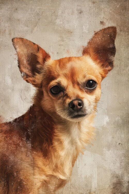 Rafal Kulik Plakát, Obraz - Chihuahua Dog Portrait, Rafal Kulik, 26.7 × 40 cm