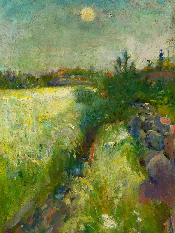 Edvard Munch Plakát, Obraz - Flowery Meadow, Edvard Munch, 30 × 40 cm