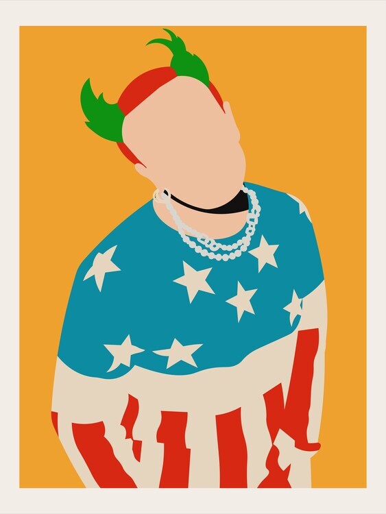 Retrodrome Plakát, Obraz - Keith Flint Minimalist Pop Art, Retrodrome, 30 × 40 cm