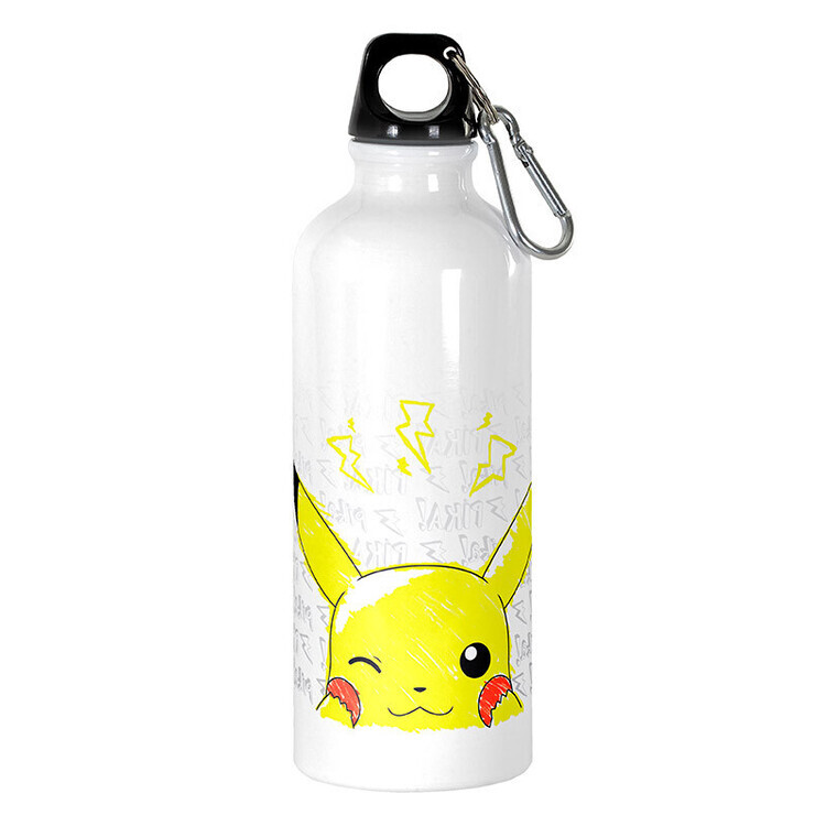 ABY STYLE Láhev Pokemon - Pikachu Scribble, 0,5 l
