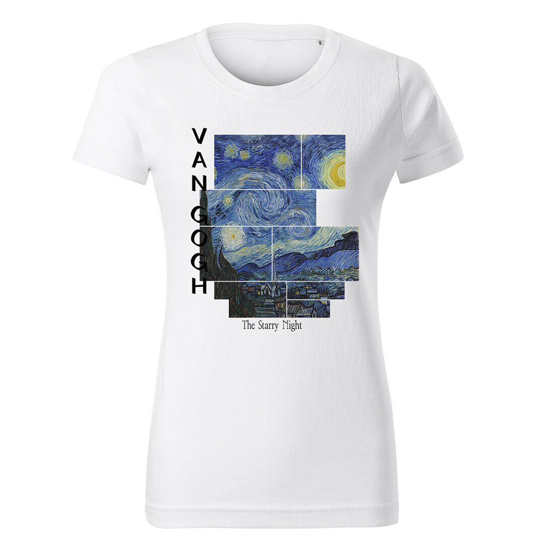 Europosters Tričko The Starry Night, Vincent van Gogh, Dámské, Regular, S