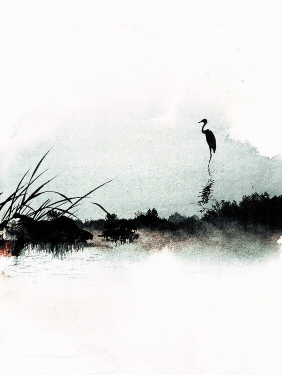 Treechild Plakát, Obraz - Serene Water's Edge, Treechild, 30 × 40 cm