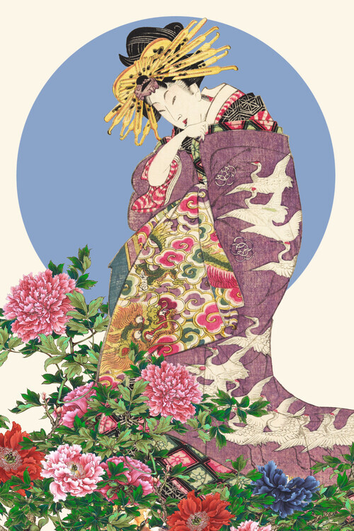 Marja van den Hurk Plakát, Obraz - Elegant Japanese Geisha, Marja van den Hurk, 26.7 × 40 cm