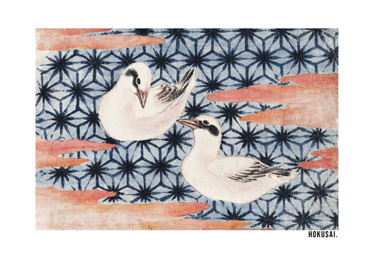 Katsushika Hokusai Plakát, Obraz - Birds From Album of Sketches (1814), Katsushika Hokusai, 40 × 30 cm