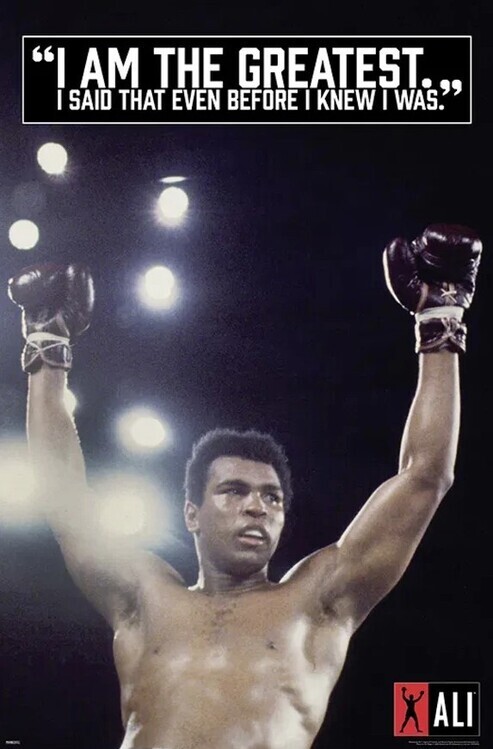 CLOSE UP Plakát, Obraz - Muhammad Ali - I am the Greatest, 61 × 91.5 cm