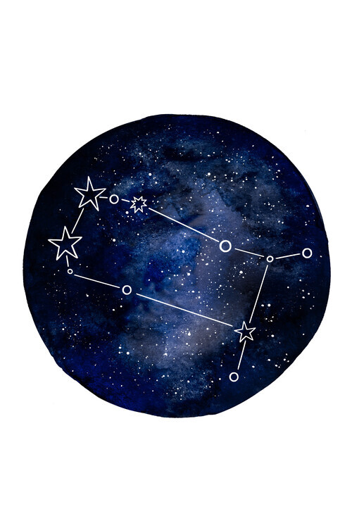 EMELIEmaria Plakát, Obraz - Dreamy Gemini Night Sky, EMELIEmaria, 26.7 × 40 cm