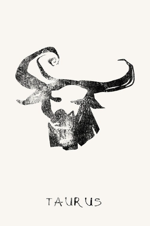 Treechild Plakát, Obraz - Taurus Zodiac Bull, Treechild, 26.7 × 40 cm