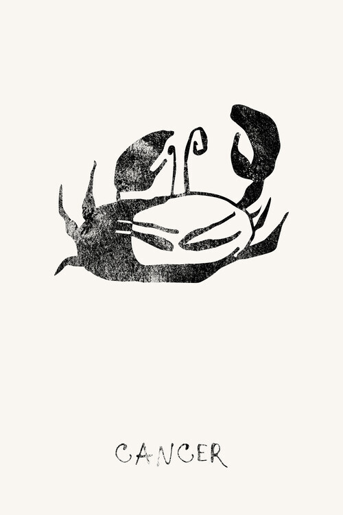 Treechild Plakát, Obraz - Cancer Zodiac Crab, Treechild, 26.7 × 40 cm