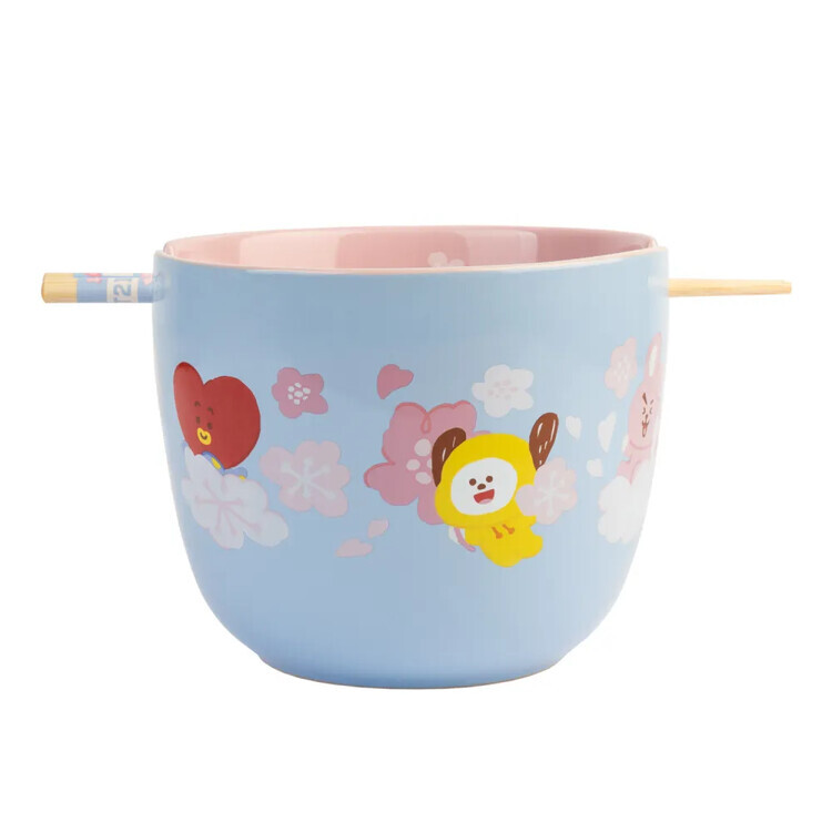 GRUPO ERIK Set misky a hůlek na ramen Set misky a hůlek na ramen BT21, 1,4 l