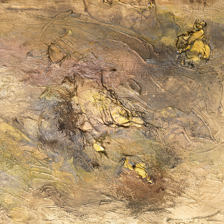 Anete Purina-Purite Plakát, Obraz - Golden Rider Relief, Anete Purina-Purite, 40 × 40 cm