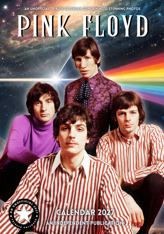 CALLDREAMS Kalendář 2027 Pink Floyd, 42 x 29.7 cm