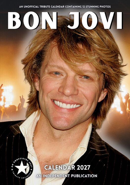 CALLDREAMS Kalendář 2027 Bon Jovi, 42 x 29.7 cm