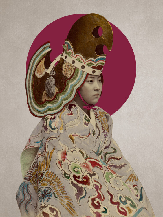 Marja van den Hurk Plakát, Obraz - Phoenix Headdress Portrait, Marja van den Hurk, 30 × 40 cm