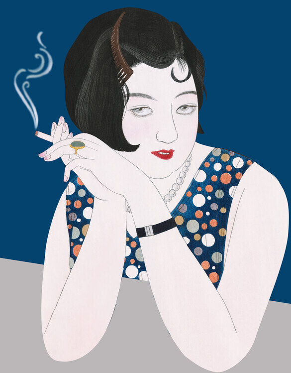 Marja van den Hurk Plakát, Obraz - Retro Smoker's Gaze, Marja van den Hurk, 30 × 40 cm