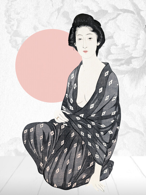 Marja van den Hurk Plakát, Obraz - Elegant Japanese Kimono, Marja van den Hurk, 30 × 40 cm