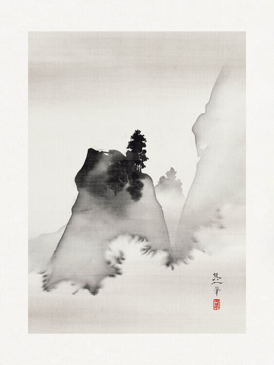 Suzuki Kiitsu Plakát, Obraz - Mountains, Suzuki Kiitsu, 30 × 40 cm
