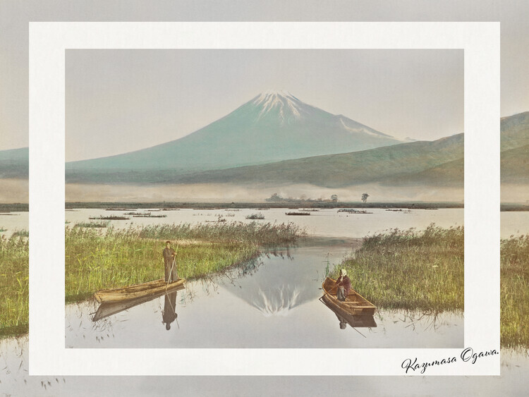 Kazumasa Ogawa Plakát, Obraz - Mount Fuji As Seen From Kashiwabara (1897), Kazumasa Ogawa, 40 × 30 cm