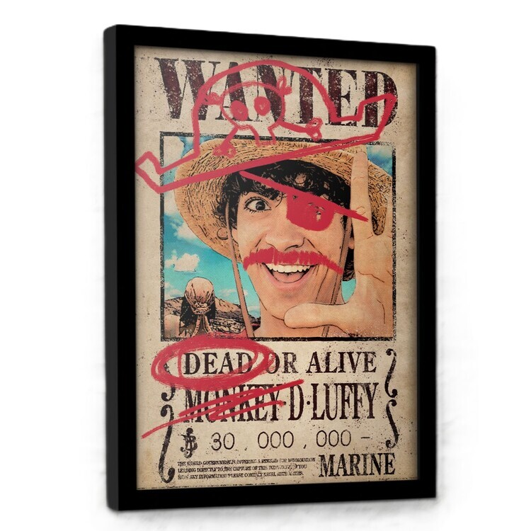 PYRAMID Obraz na zeď - One Piece: Live Action S2 - Luffy Wanted, 33 x 43 cm