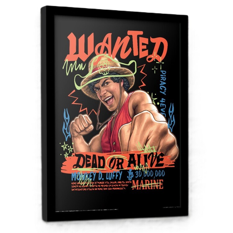 PYRAMID Obraz na zeď - One Piece: Live Action S2 - Luffy Graphic, 33 x 43 cm