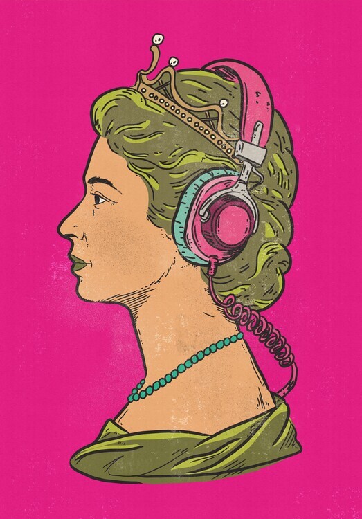 Nicholas Plakát, Obraz - Royal Headphones, Nicholas, 26.7 × 40 cm